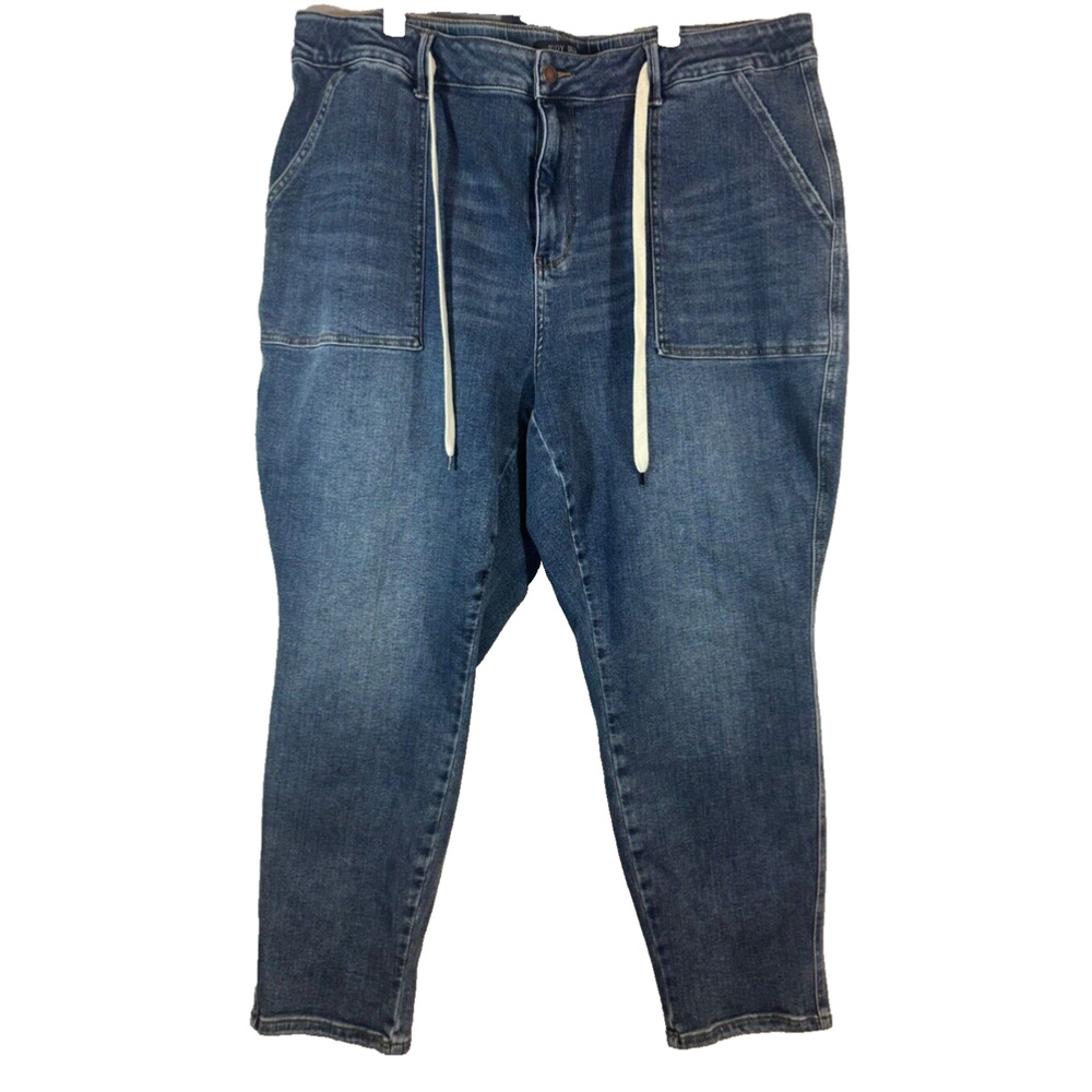Judy Blue JB88779 Payton Pull On Denim Joggers in Medium Size 22W Stretch B19